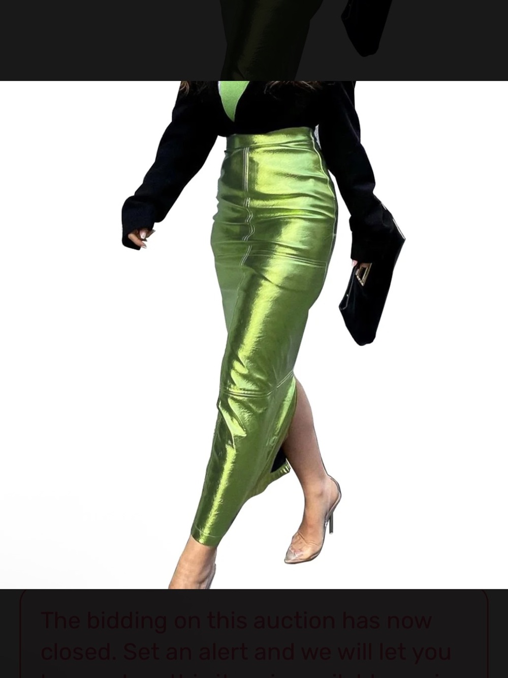 Metallic Pencil Skirt